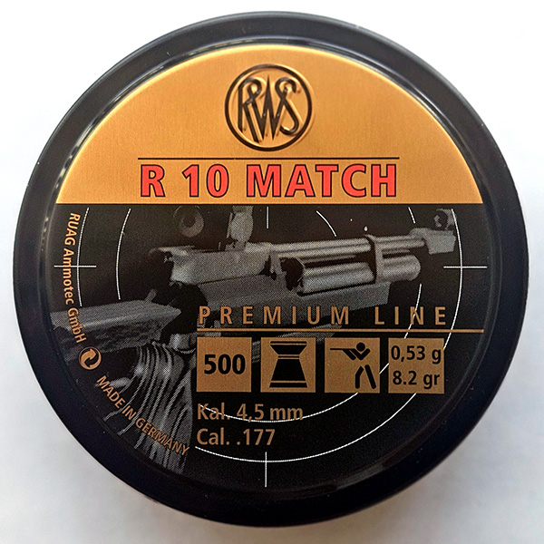 RWS R10 MATCH AIR RIFLE PELLETS 1 (4.50) - SINGLE TIN